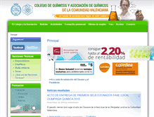 Tablet Screenshot of colegioquimicos.com